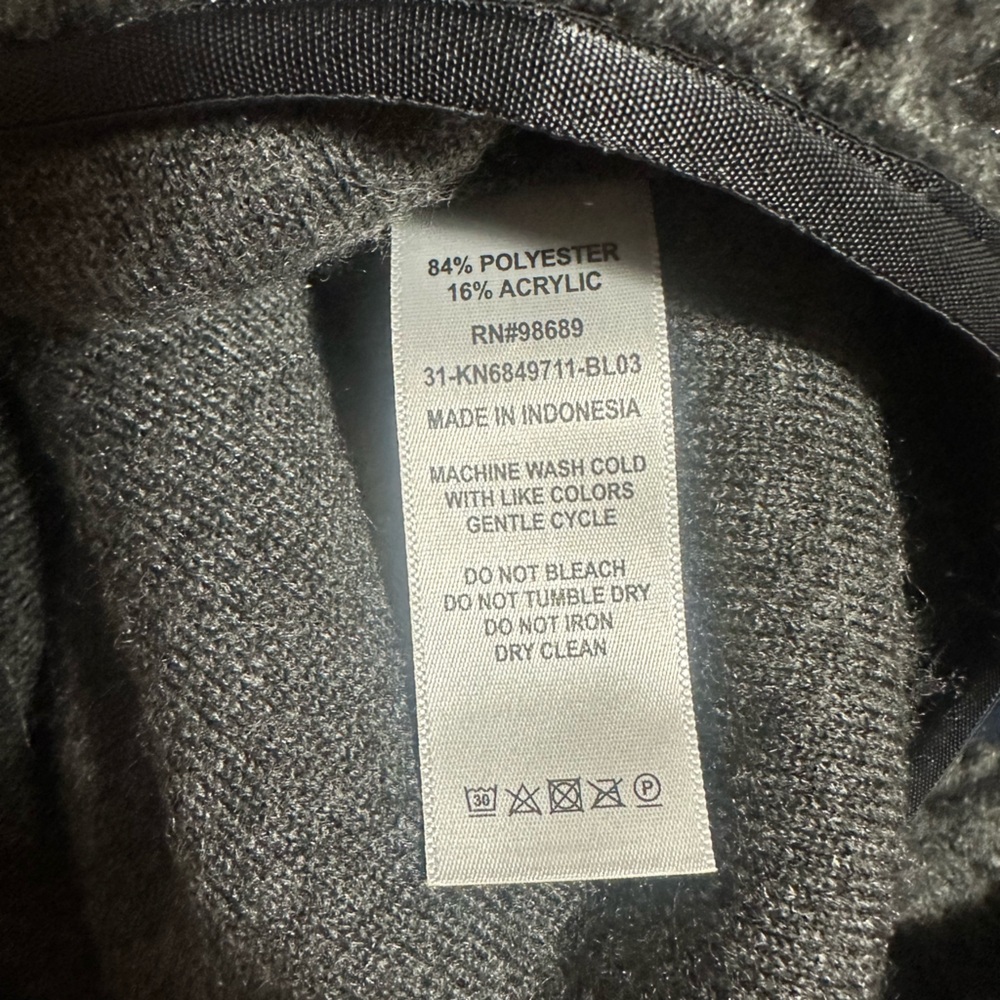 Todd Snyder Navy and Charcoal Fleece Pullover / Jacket - Picture 7 of 7